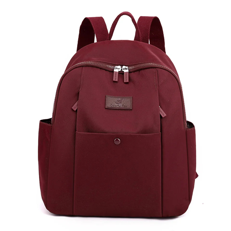 Women Backpacks School Shoulder Bags For Teenager Girls Double zipper Knapsacks High Quality Nylon Travel Backpacks