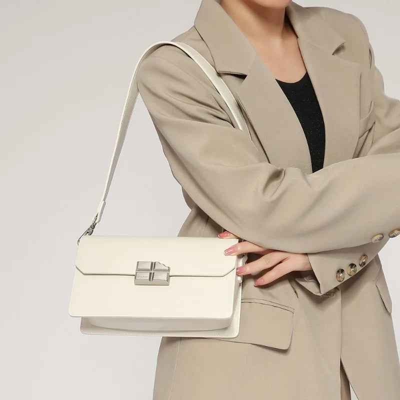 Women Bags 2024 New High Quality Underarm Handbags Female Elegant All-match Solid Commuter Crossbody Shoulder Pouch Chic Bolsas