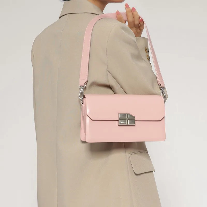 Women Bags 2024 New High Quality Underarm Handbags Female Elegant All-match Solid Commuter Crossbody Shoulder Pouch Chic Bolsas