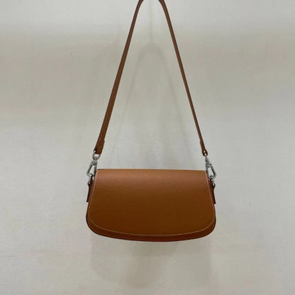 Women Bags Fashion Simple 2024 New Genuine Leather Shoulder Handbags Elegant Commuter All-match Purses Clutch Casual Bolsas