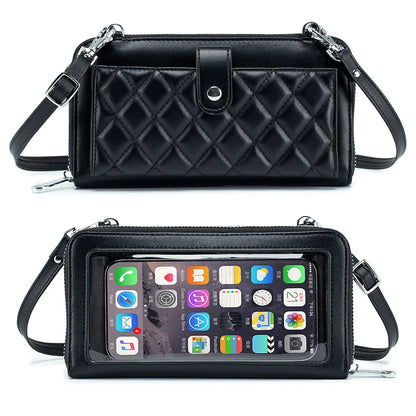 Women Bags Genuine Leather Wallets Touch Screen Phone Bag Purse Lady Crossbody Bags Cell Phone Purse and Handbags Female Bag