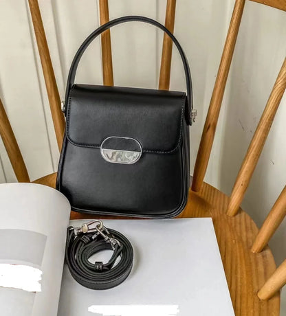 Women Bags Summer 2024 New Niche Chic Genuine Leather Handbags Female Purses Clutch Solid All-match Casual Commuter Bolsas