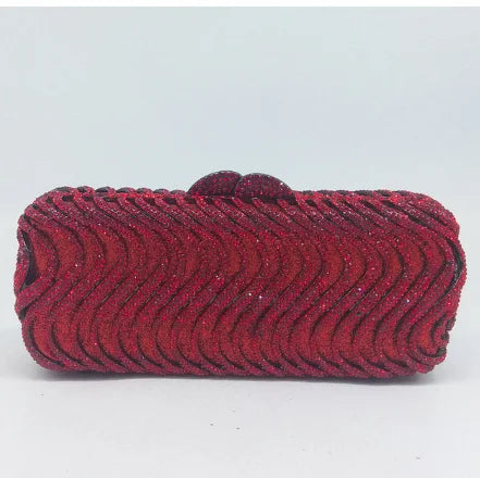 Women Blue Gold Silver Red Crystal Evening Bags Lady Elegant Hard Case Wedding Bridal Diamond Stones Handbags Party Clutch Purse