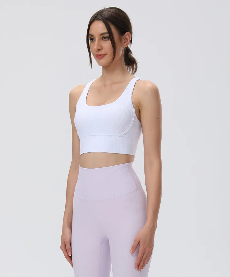 Women Bra Ribbed Tops Shirt for Vest Women Camisole Sportswear