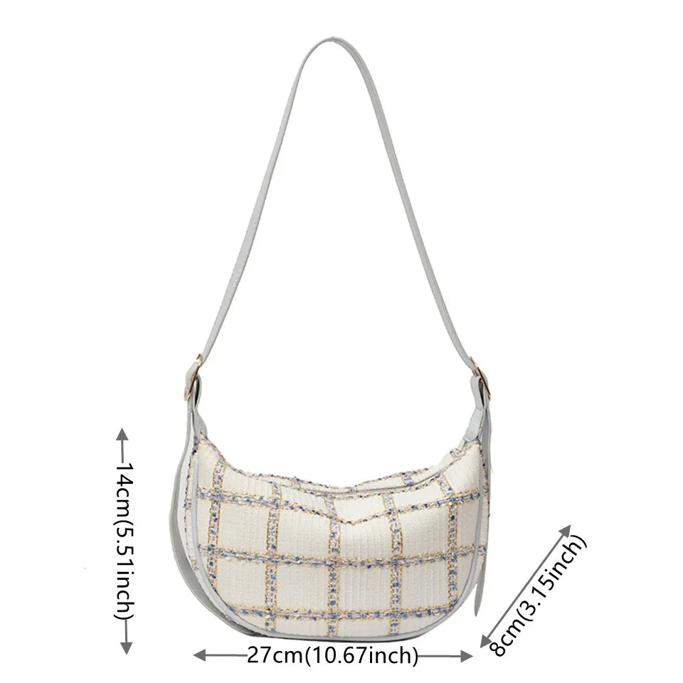 Women Canvas Crossbody Bag Fashion Design Shoulder Bags Quality Messenger Shopper Bags Female Luxury Dumplings Handbags