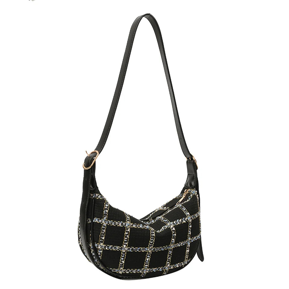 Women Canvas Crossbody Bag Fashion Design Shoulder Bags Quality Messenger Shopper Bags Female Luxury Dumplings Handbags