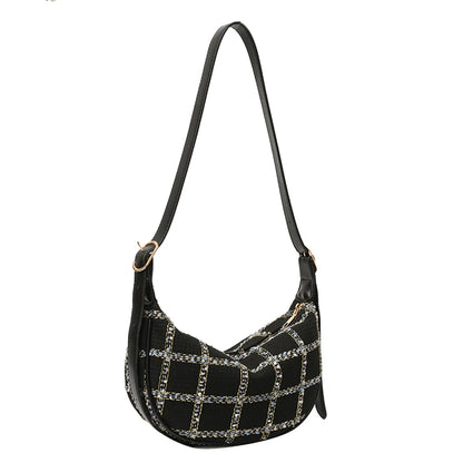 Women Canvas Crossbody Bag Fashion Design Shoulder Bags Quality Messenger Shopper Bags Female Luxury Dumplings Handbags