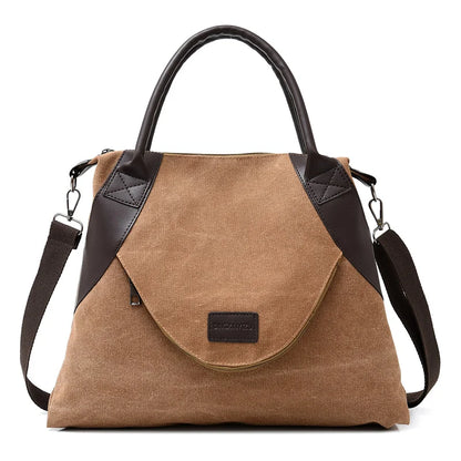 Women Canvas Top-handle Bag Tote Womens Handbag 2022 Fashion Shopper Shoulder Bags Travel Female Casual Crossbody Bag