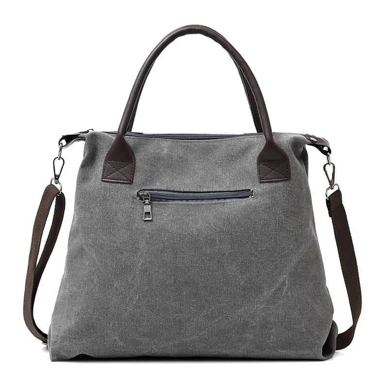 Women Canvas Top-handle Bag Tote Womens Handbag 2022 Fashion Shopper Shoulder Bags Travel Female Casual Crossbody Bag