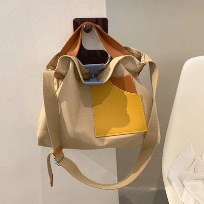 Women Canvas Tote Bag Designer Ladies Casual Handbag Shoulder Bag Large Capacity CrossBody Bag Ladies Messenger Bag Beach Bags