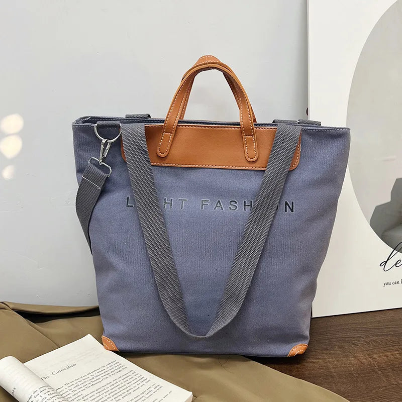 Women Canvas Tote Bag Designer Ladies Casual Handbag Shoulder Bag Large Capacity CrossBody Bag Ladies Messenger Bag Beach Bags