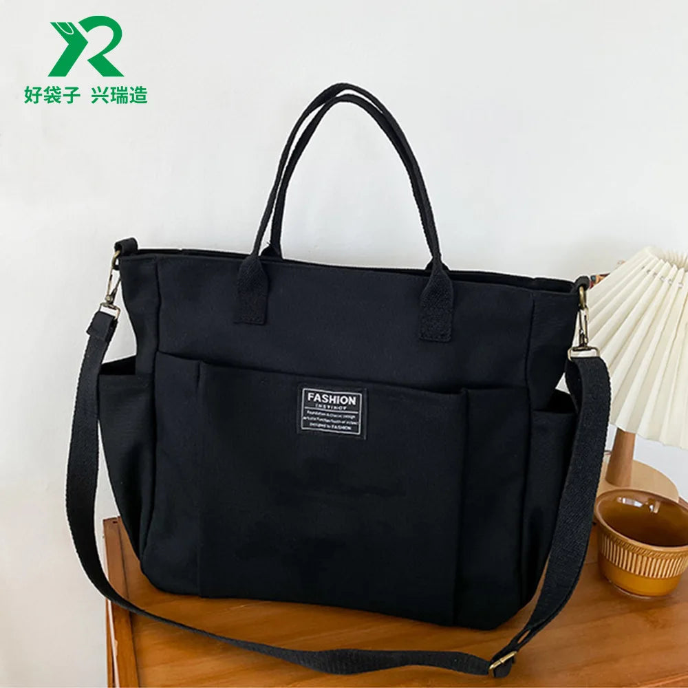 Women Canvas Tote Bag Designer Ladies Casual Handbag Shoulder Bag Large Capacity CrossBody Bag Ladies Messenger Bag Beach Bags