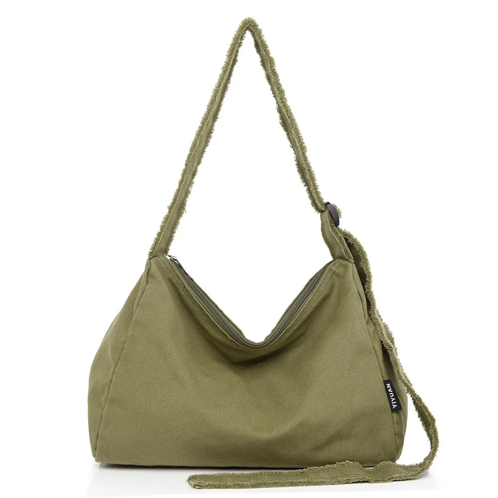 Women Canvas Tote Bag Designer Ladies Casual Handbag Shoulder Bag Large Capacity CrossBody Bag Ladies Messenger Bag Beach Bags