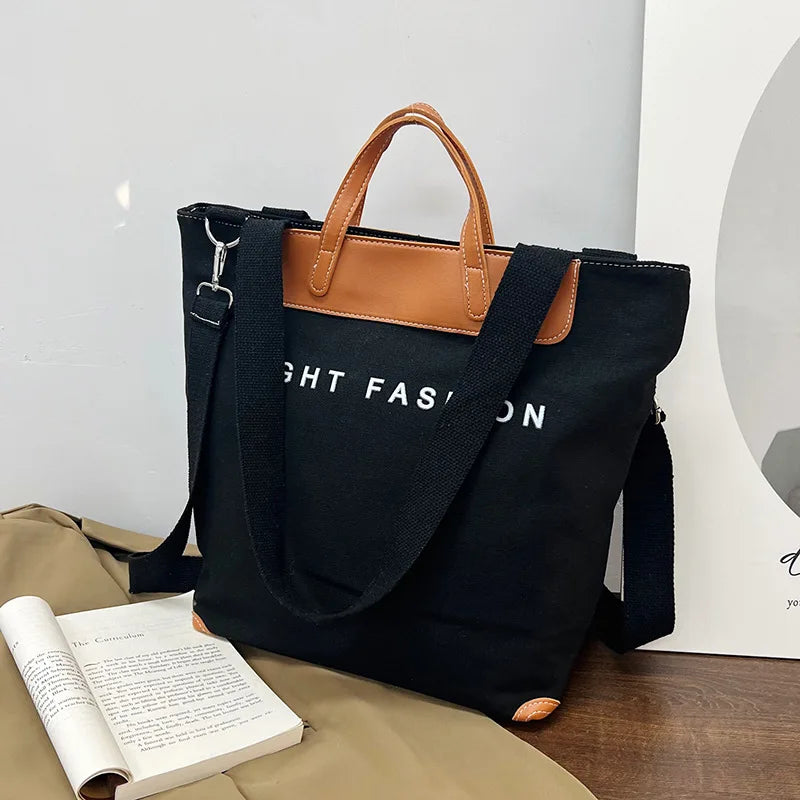 Women Canvas Tote Bag Designer Ladies Casual Handbag Shoulder Bag Large Capacity CrossBody Bag Ladies Messenger Bag Beach Bags