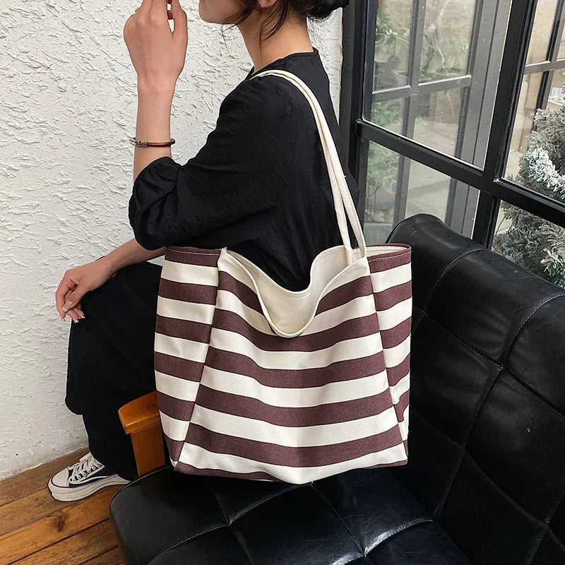 Women Canvas Tote Bag Designer Ladies Casual Handbag Shoulder Bag Large Capacity CrossBody Bag Ladies Messenger Bag Beach Bags