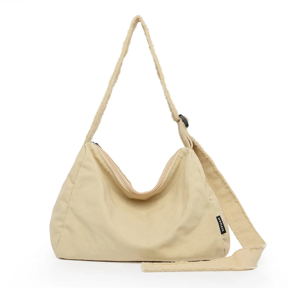Women Canvas Tote Bag Designer Ladies Casual Handbag Shoulder Bag Large Capacity CrossBody Bag Ladies Messenger Bag Beach Bags