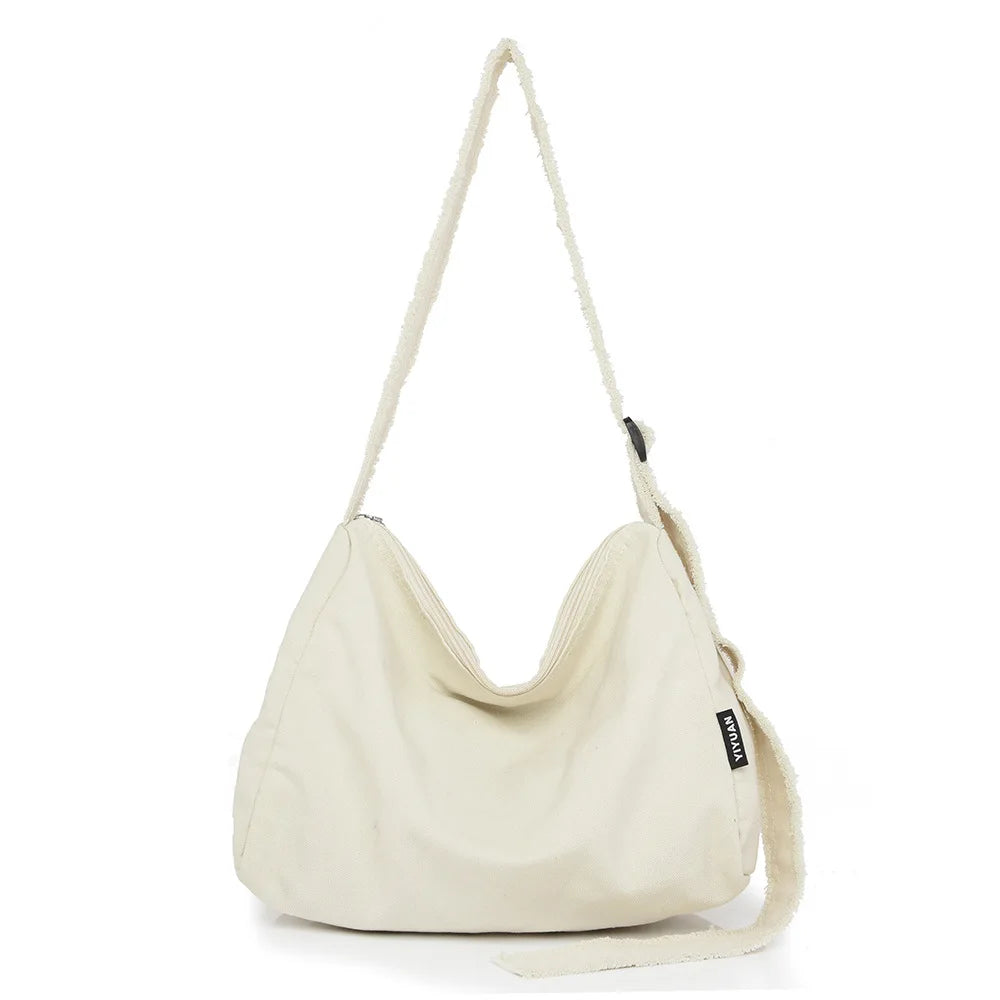 Women Canvas Tote Bag Designer Ladies Casual Handbag Shoulder Bag Large Capacity CrossBody Bag Ladies Messenger Bag Beach Bags