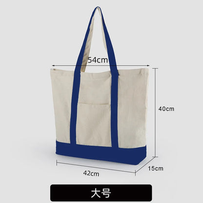 Women Canvas Tote Bag Designer Ladies Casual Handbag Shoulder Bag Large Capacity CrossBody Bag Ladies Messenger Bag Beach Bags