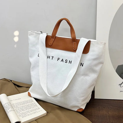 Women Canvas Tote Bag Designer Ladies Casual Handbag Shoulder Bag Large Capacity CrossBody Bag Ladies Messenger Bag Beach Bags
