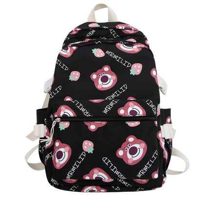 Women Cartoon Laptop Cute Printing School Bag Female Waterproof Fashion Girl Travel Nylon Book Bags Lady College Backpack Trendy