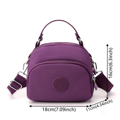 Women Casual Shoulder Bag Portable Canvas Fashion Crossbody Bag Tote Outdoor Satchel Top-handle Bags Handbag