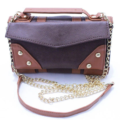 Women Chain Bag PU School Badge Wallet Package Collectibles Shoulder Bag Handbags Birthday Halloween Christmas Gift