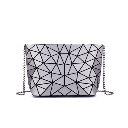 Women Chain Shoulder Bag for women 2020 Fashion Geometric Messenger Bags Plain Folding Crossbody Bags Clutch evening bag bolso