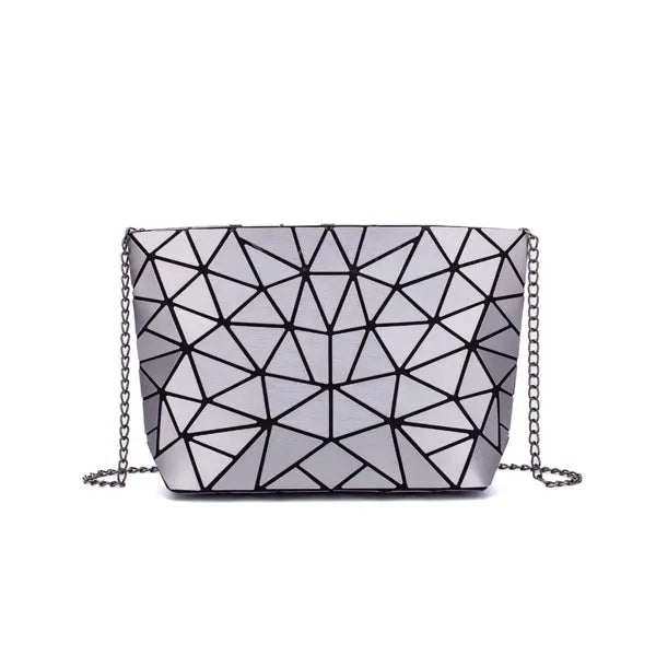 Women Chain Shoulder Bag for women 2020 Fashion Geometric Messenger Bags Plain Folding Crossbody Bags Clutch evening bag bolso