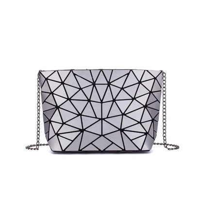 Women Chain Shoulder Bag for women 2020 Fashion Geometric Messenger Bags Plain Folding Crossbody Bags Clutch evening bag bolso