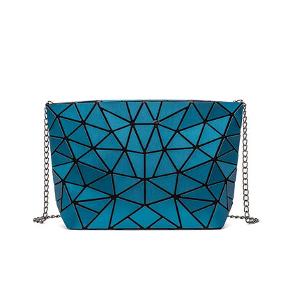 Women Chain Shoulder Bag for women 2020 Fashion Geometric Messenger Bags Plain Folding Crossbody Bags Clutch evening bag bolso