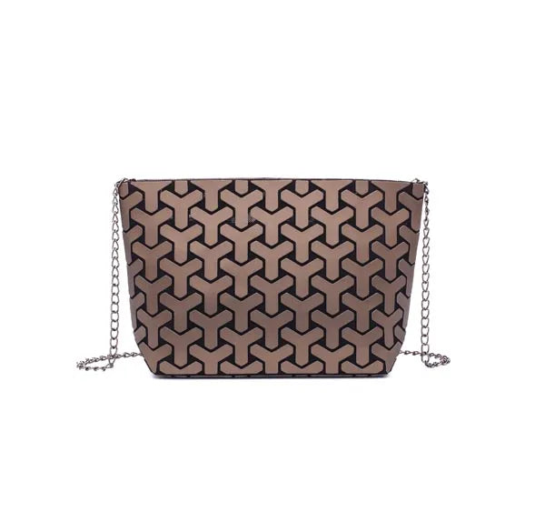Women Chain Shoulder Bag sac Fashion Geometric Messenger Bags Plain Folding Crossbody Bags for women Clutch evening bag bolso