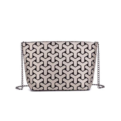 Women Chain Shoulder Bag sac Fashion Geometric Messenger Bags Plain Folding Crossbody Bags for women Clutch evening bag bolso