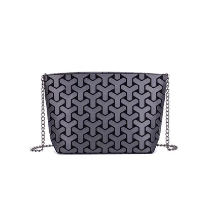Women Chain Shoulder Bag sac Fashion Geometric Messenger Bags Plain Folding Crossbody Bags for women Clutch evening bag bolso