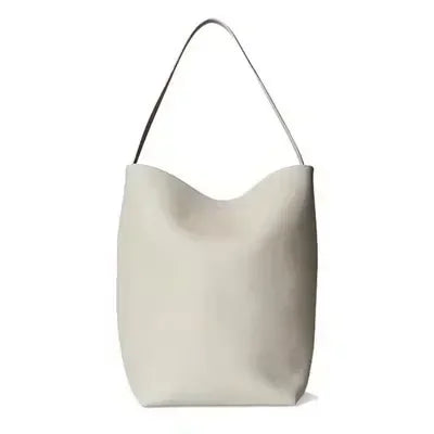 Women Cowhide Shoulder Bag Female Handbag Row Bucket Classic Lcu Lychee Patterned Tote Bags Solid Color Single Shoulder Bags