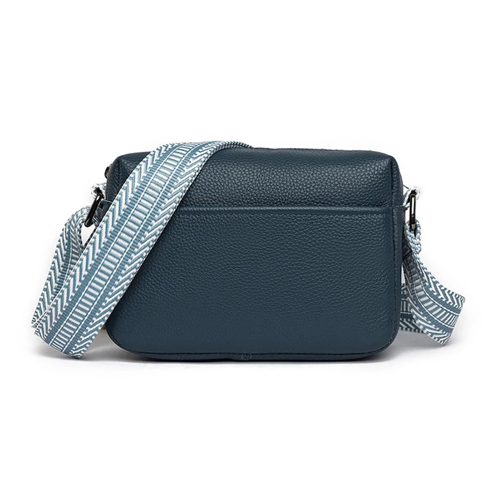 Women Cowhide Shoulder Bag Travel Luxury Tote Handbag Messenger Bag Female Satchel Pack Crossbody Phone Purse