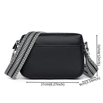 Women Cowhide Shoulder Bag Travel Luxury Tote Handbag Messenger Bag Female Satchel Pack Crossbody Phone Purse