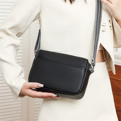 Women Cowhide Shoulder Bag Travel Luxury Tote Handbag Messenger Bag Female Satchel Pack Crossbody Phone Purse