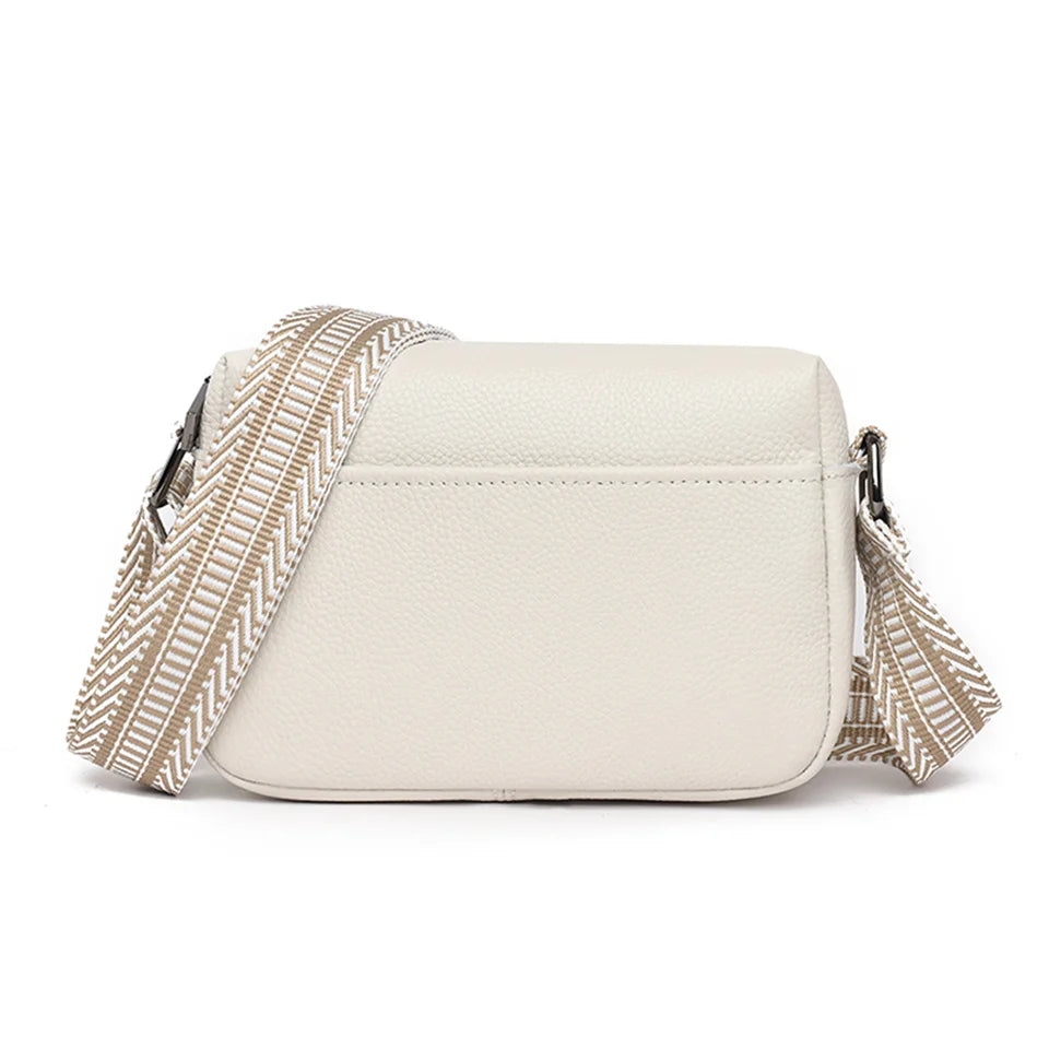 Women Cowhide Shoulder Bag Travel Luxury Tote Handbag Messenger Bag Female Satchel Pack Crossbody Phone Purse