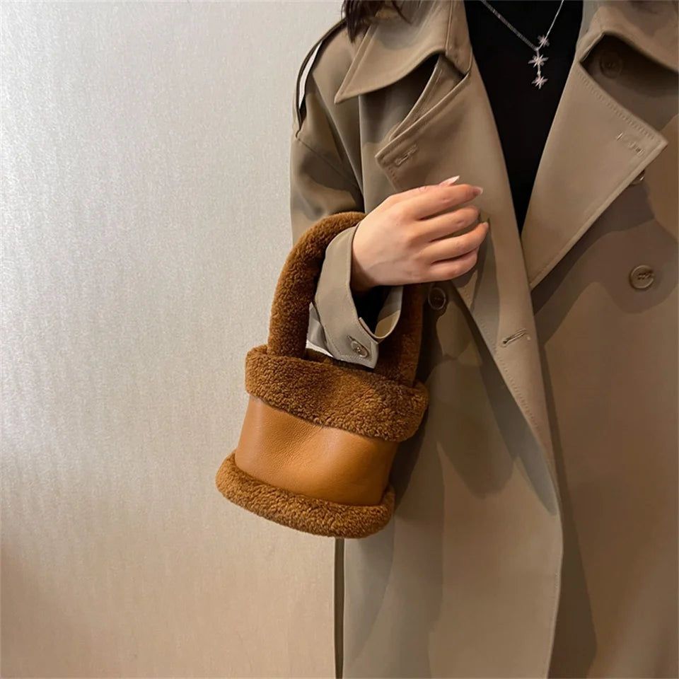 Women Crossbody Bag Shoulder Bag Brand Designer  PU Luxury Bucket Crossbody Shopper Bag Handbag