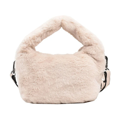 Women Crossbody Bag Shoulder Bag Brand Designer  PU Plush Luxury Bucket Crossbody Shopper Bag Handbag