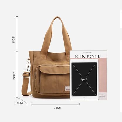 Women Crossbody Canvas for Woman Big Nylon Shoulder Tote Female Handbags Lady Designer Messenger Bags