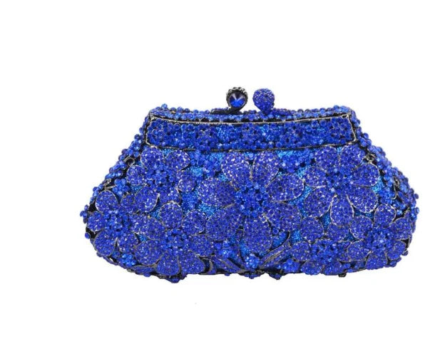 Women Crystal messenger Bags Evening bag Purse Metal Hardcase Bridal Diamond Handbags Wedding Party Minaudiere Handbag Clutch