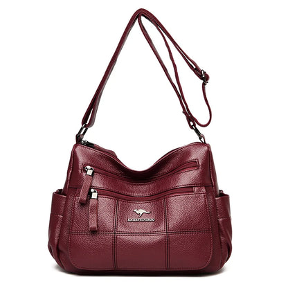 Women Embroidery Tote Bag High Quality Leather Ladies Handbags 2023 Women Shoulder Bag Small Crossbody Bags For Women Sac a Main