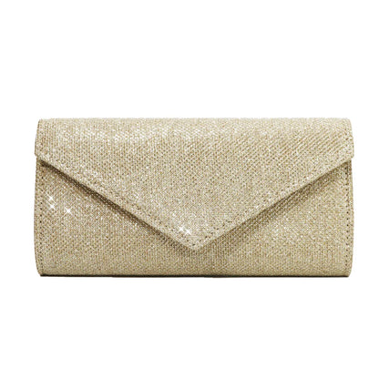 Women Envelope Evening Bag Glitter Chain Shoulder Bags Brand Luxury Silver Long Purse Female Wedding Party Clutches Mini Handbag