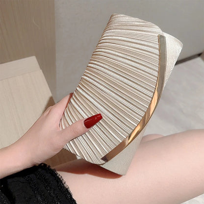 Women Evening Bag Detachable Chain Wedding Clutch Handbag Elegant Shoulder Bags