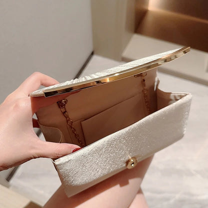 Women Evening Bag Detachable Chain Wedding Clutch Handbag Elegant Shoulder Bags