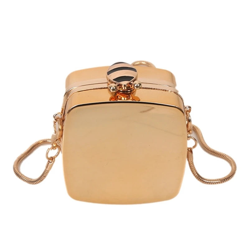 Women Evening Bag Purse Detachable Chain Elegant Shoulder Bags Handbag Tote Acrylic Crossbody Clutch Party Purse