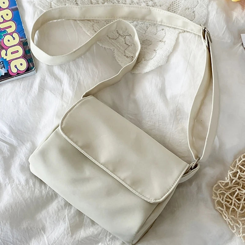 Women Fashion  Bag Korean Style Crossbody Bag Solid Color Shoulder Bag