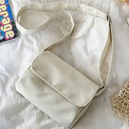 Women Fashion  Bag Korean Style Crossbody Bag Solid Color Shoulder Bag