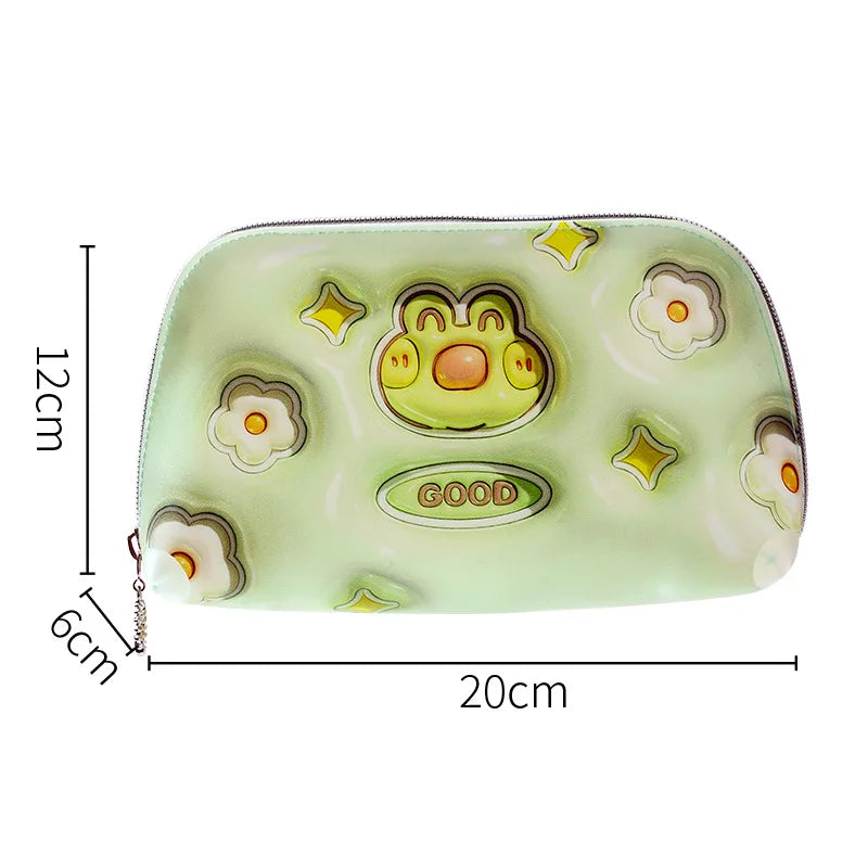 Women Fashion Mini Makeup Bags for Girls Travel Organizer Case Waterproof Lipstick Kawaii Bag Cartoon Cosmetic Bag Toiletry Bag
